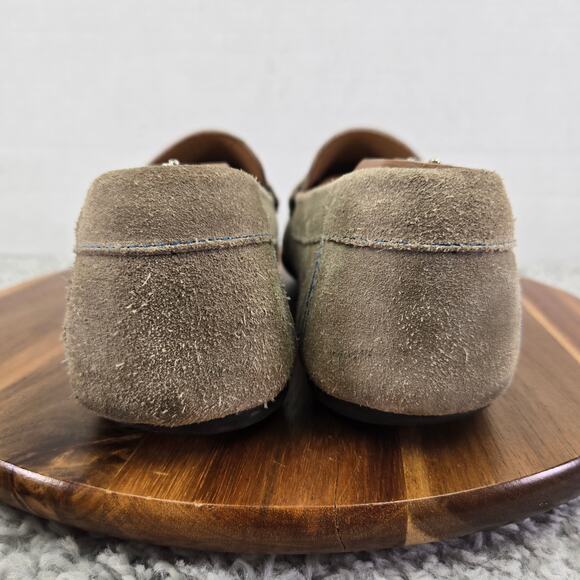 Alan Payne Gray Suede Casual Business Office Daily Driving Penny Loafer Mens 9 - Picture 2 of 16